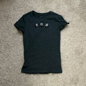 Aeropostale Classic Crew Charcoal Tee